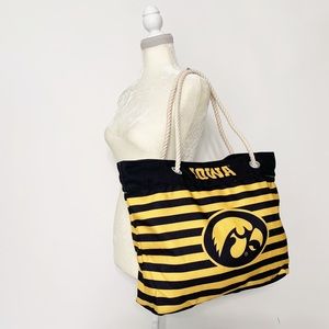 Iowa Hawkeyes / University of Iowa Nautical Stripe Bag Collegiate School Spirit